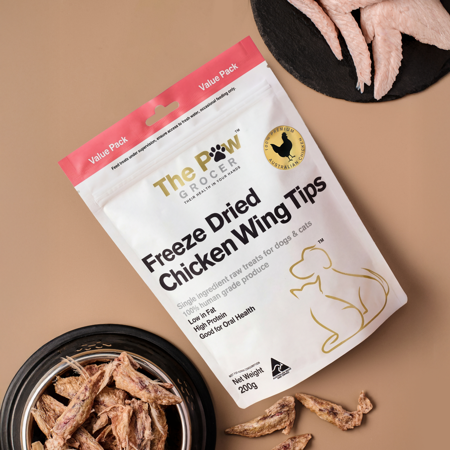 Value Packs - Freeze Dried Chicken Wing Tips