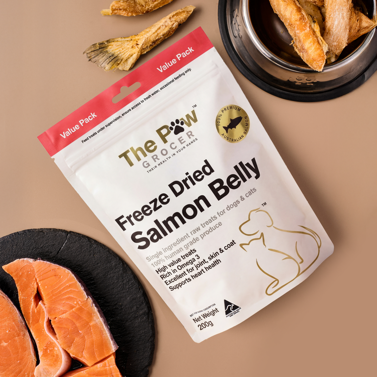 Value Pack - Freeze Dried Salmon Bellies