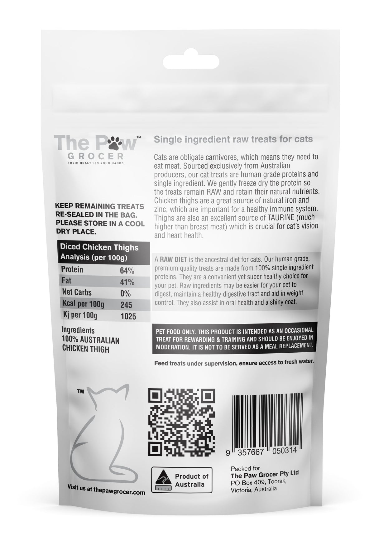Chicken for Cats - 50 grams
