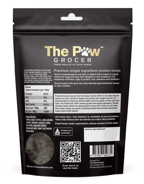 Premium Free Range Goat Offal - 72 grams