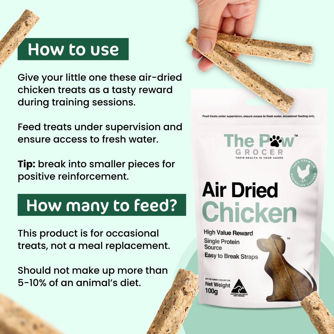 The Paw Grocer Air-Dried Chicken Instructions