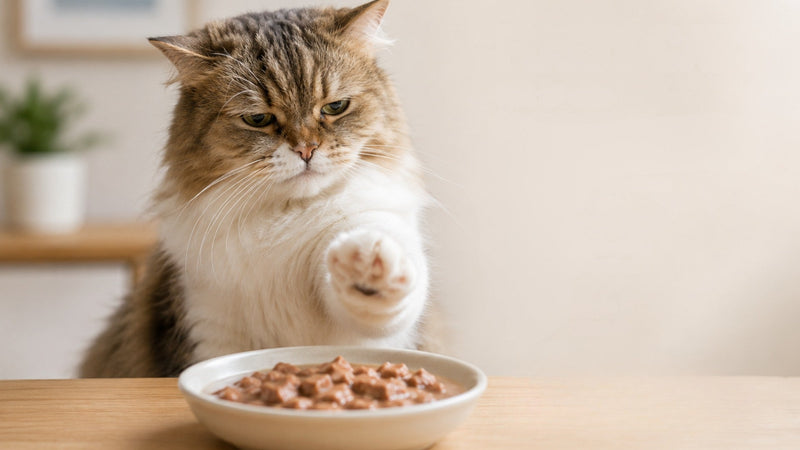 fussy cats eating