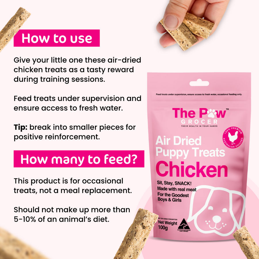 The Paw Grocer Air-Dried Chicken Puppy Training Treats