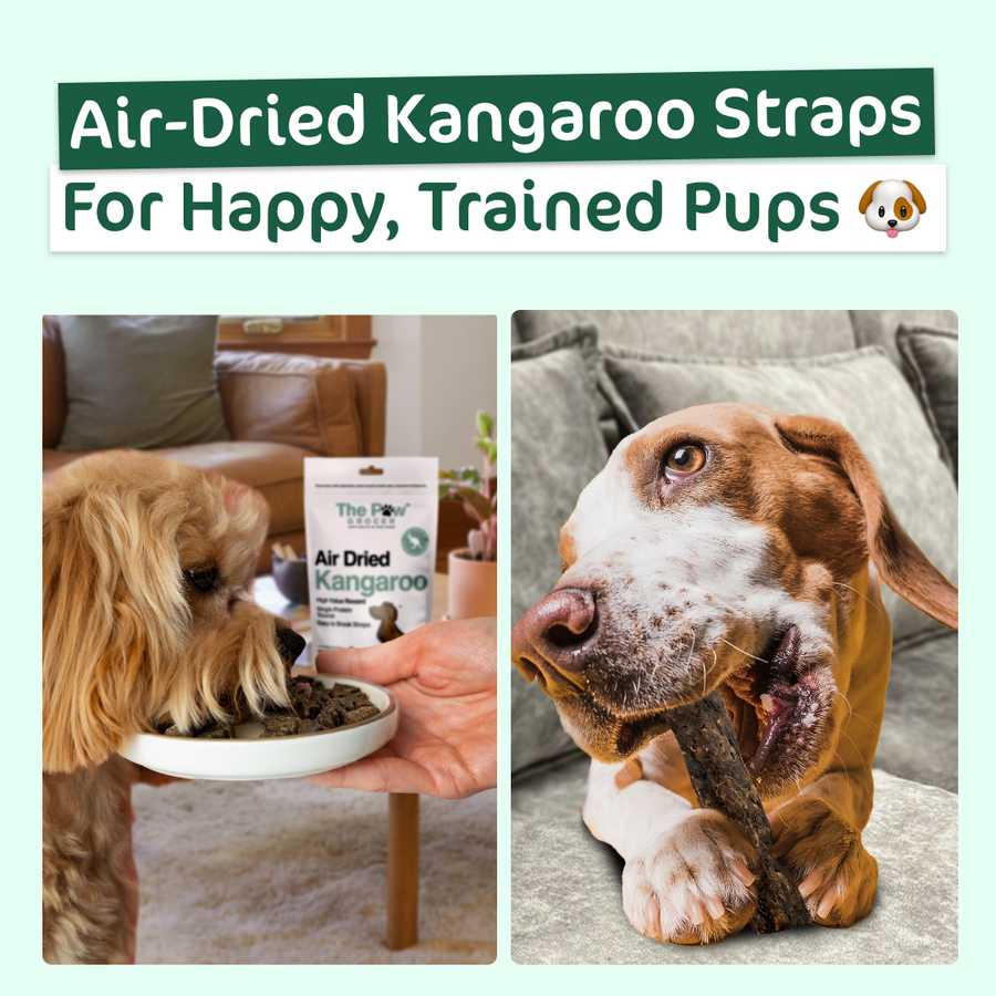 The Paw Grocer Air-Dried Kangaroo Training Straps