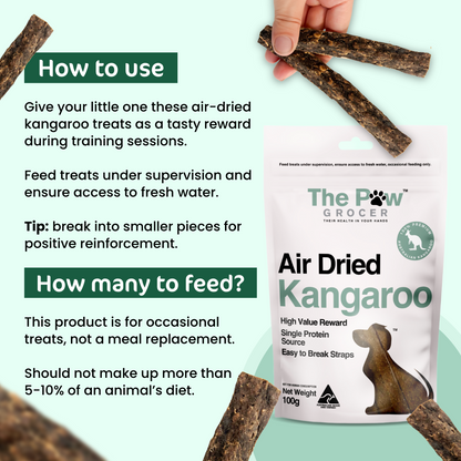 The Paw Grocer Air-Dried Kangaroo for Happy, Trained Pups (How to Use)