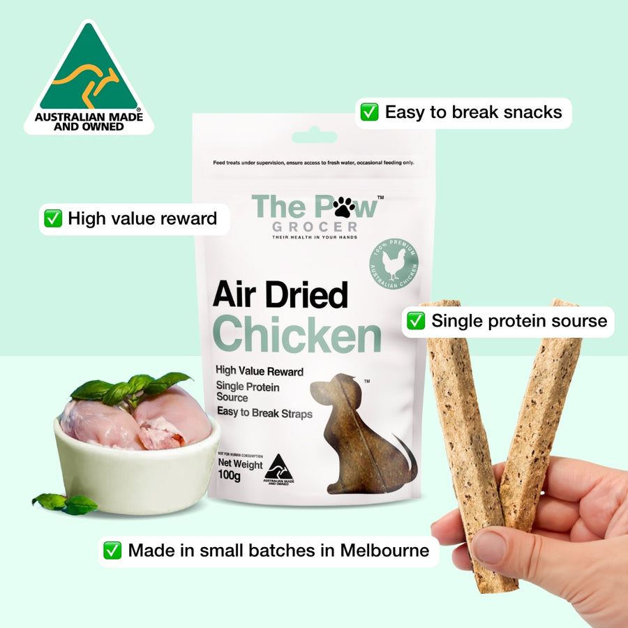 The Paw Grocer Air-Dried Chicken Training Straps