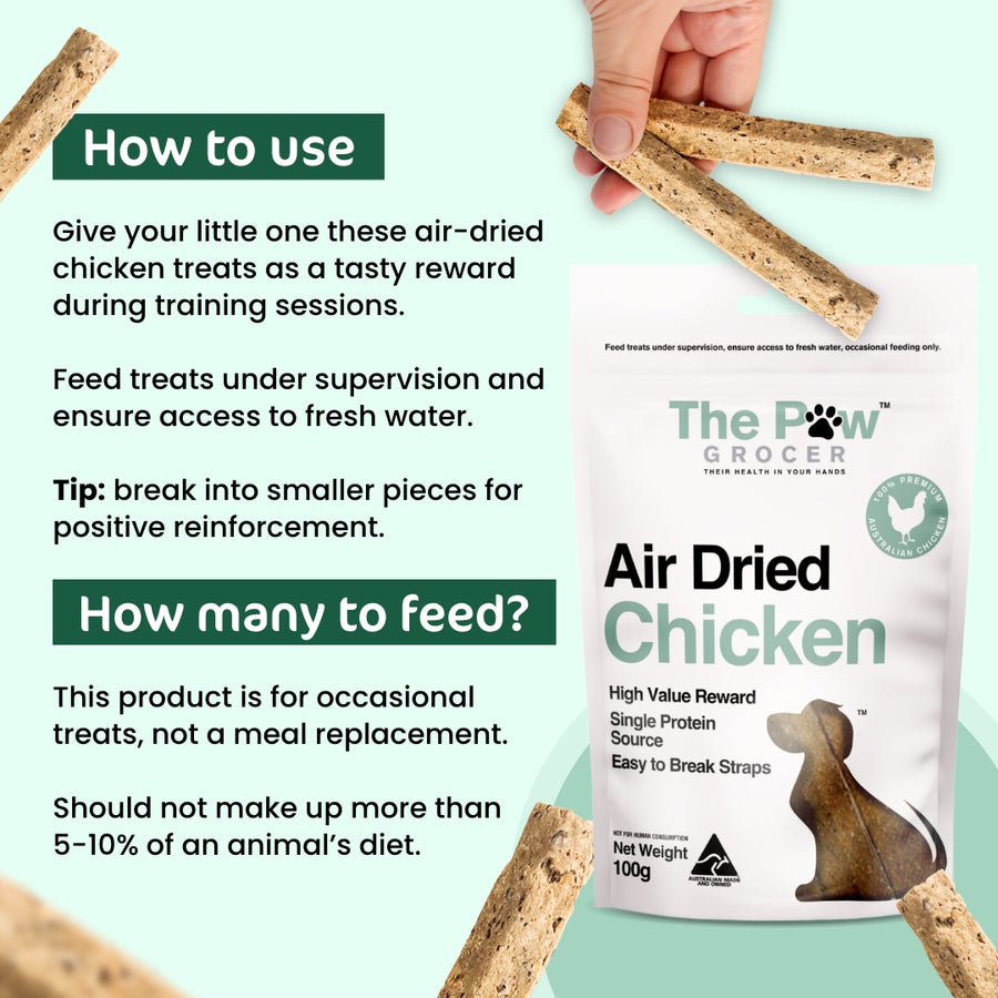 The Paw Grocer Air-Dried Chicken Training Straps