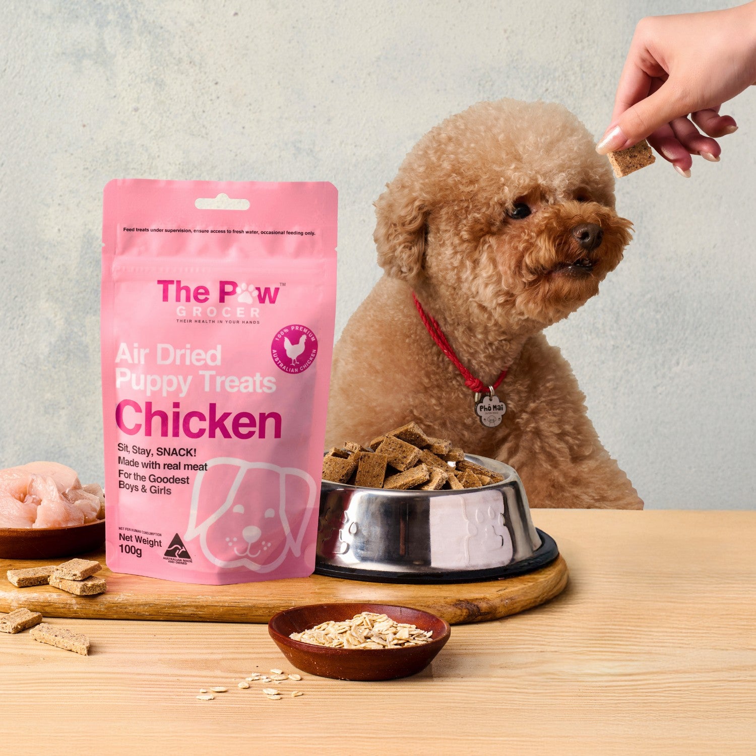 The Paw Grocer Air-Dried Puppy Treats - Chicken