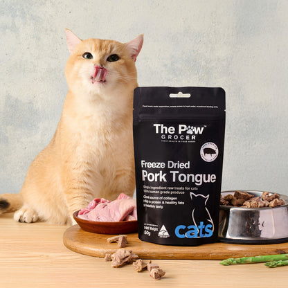 Premium Freeze-Dried Pork Tongue for Cats - 50g