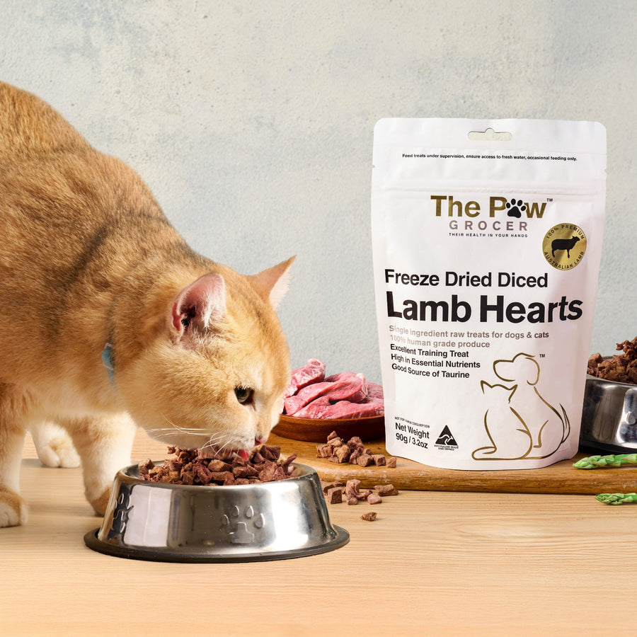 Diced Lamb Hearts - 90 grams