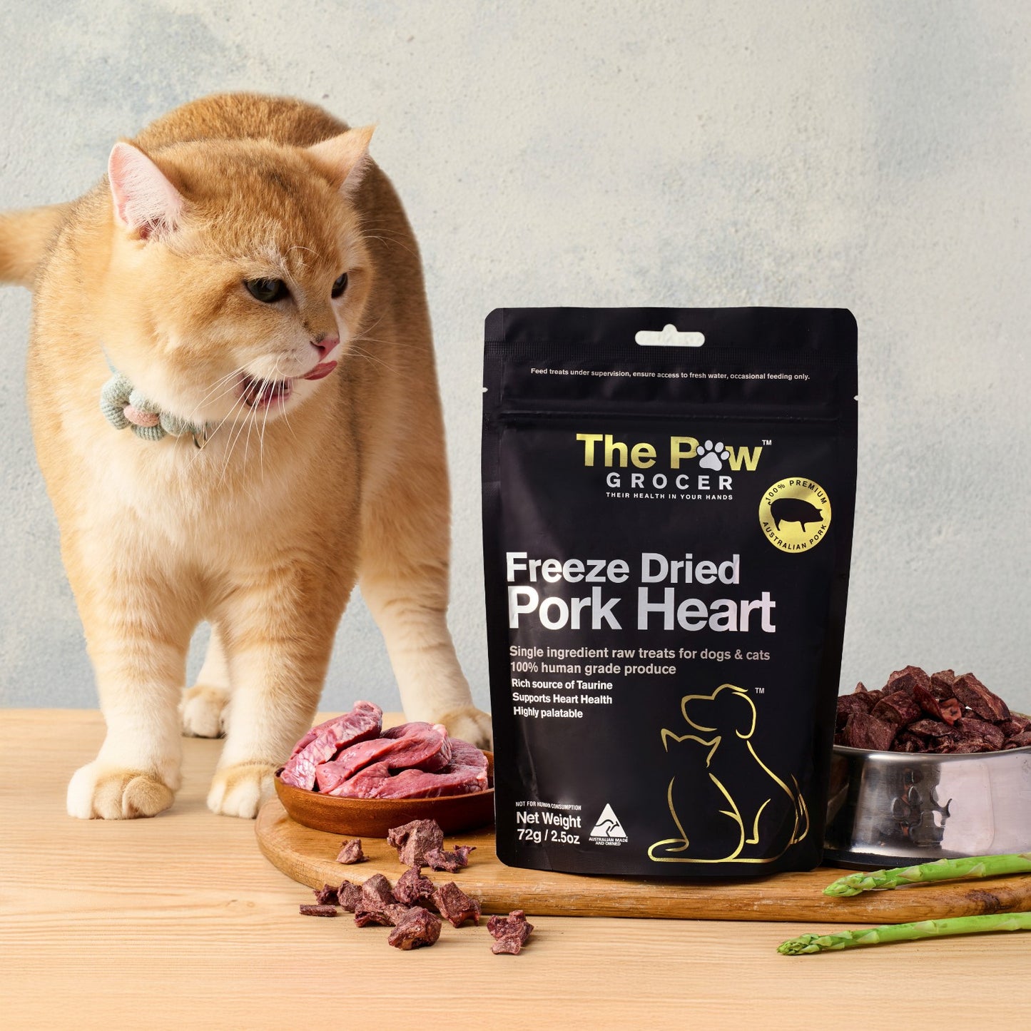 Premium Pork Hearts - 72 grams