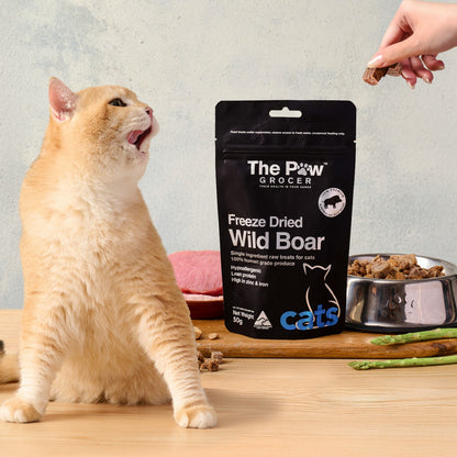 Premium Freeze-Dried Wild Boar for Cats - 50g