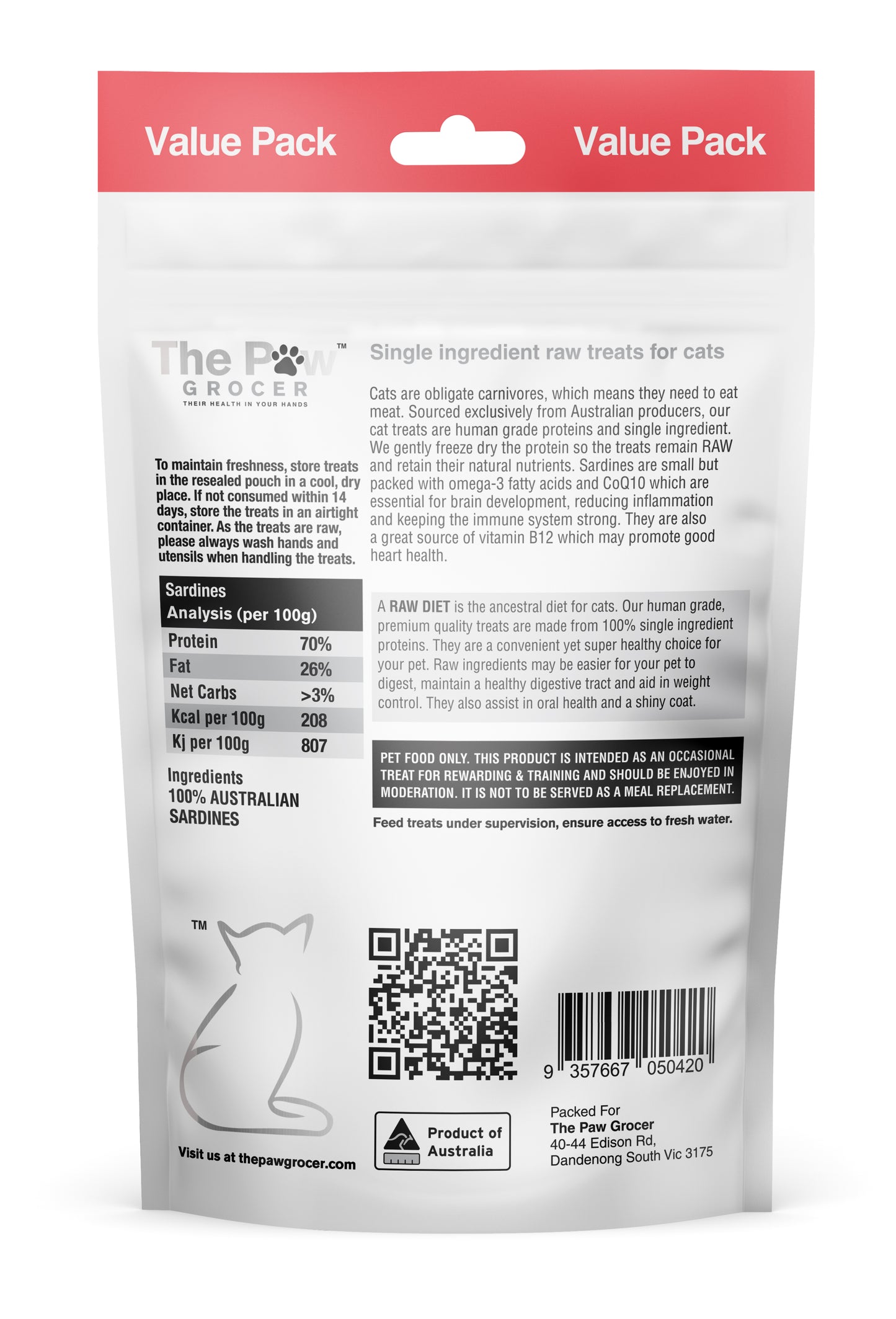 Value Packs - Freeze Dried Sardines for Cats (& Dogs!)
