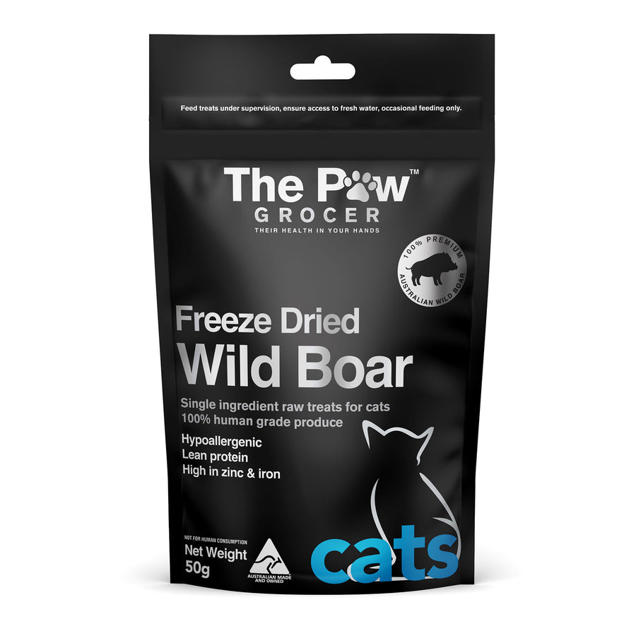 Premium Freeze-Dried Wild Boar for Cats - 50g