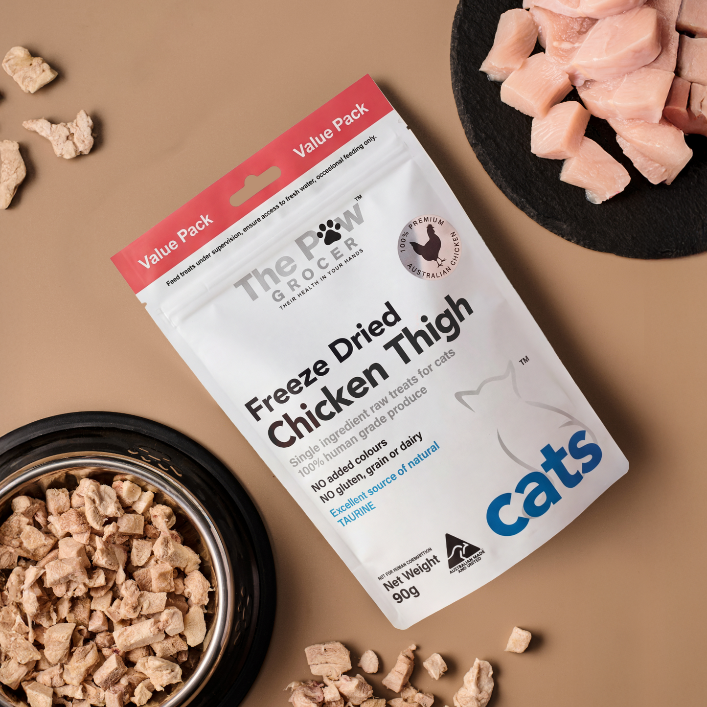 Value Packs - Freeze Dried Chicken Thighs for Cats (& Dogs!)