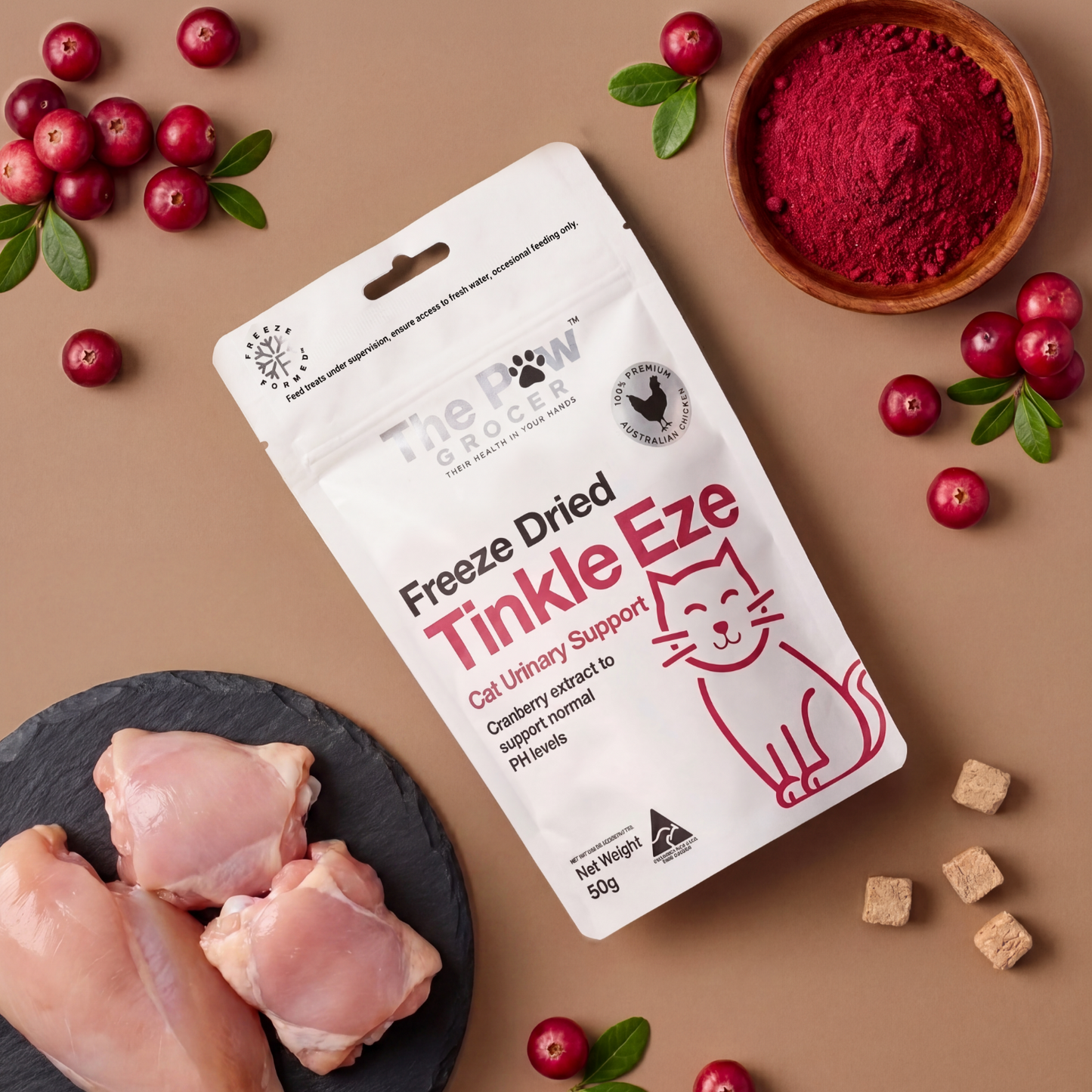 Tinkle Eze Freeze Dried Treats - Cat Urinary Support