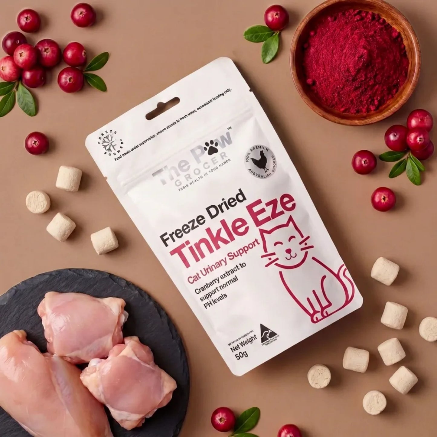 Tinkle Eze Freeze Dried Treats - Cat Urinary Support