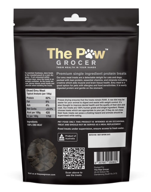 Black Label Emu Meat - 72 grams