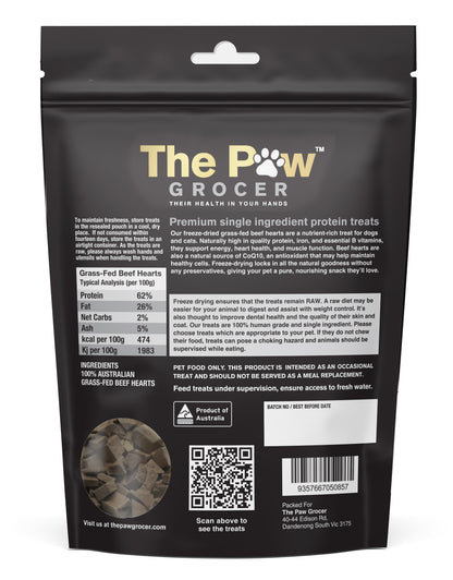 Freeze-Dried Grass-Fed Beef Hearts
