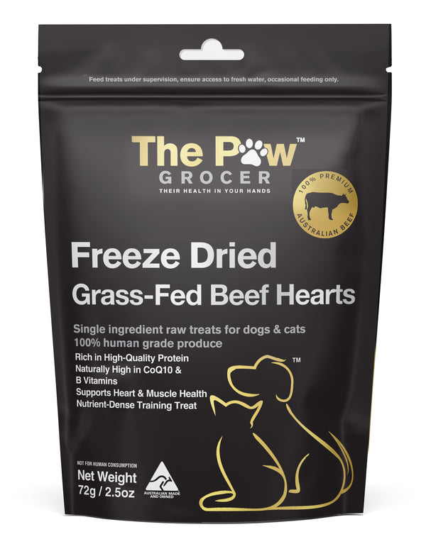 Freeze-Dried Grass-Fed Beef Hearts