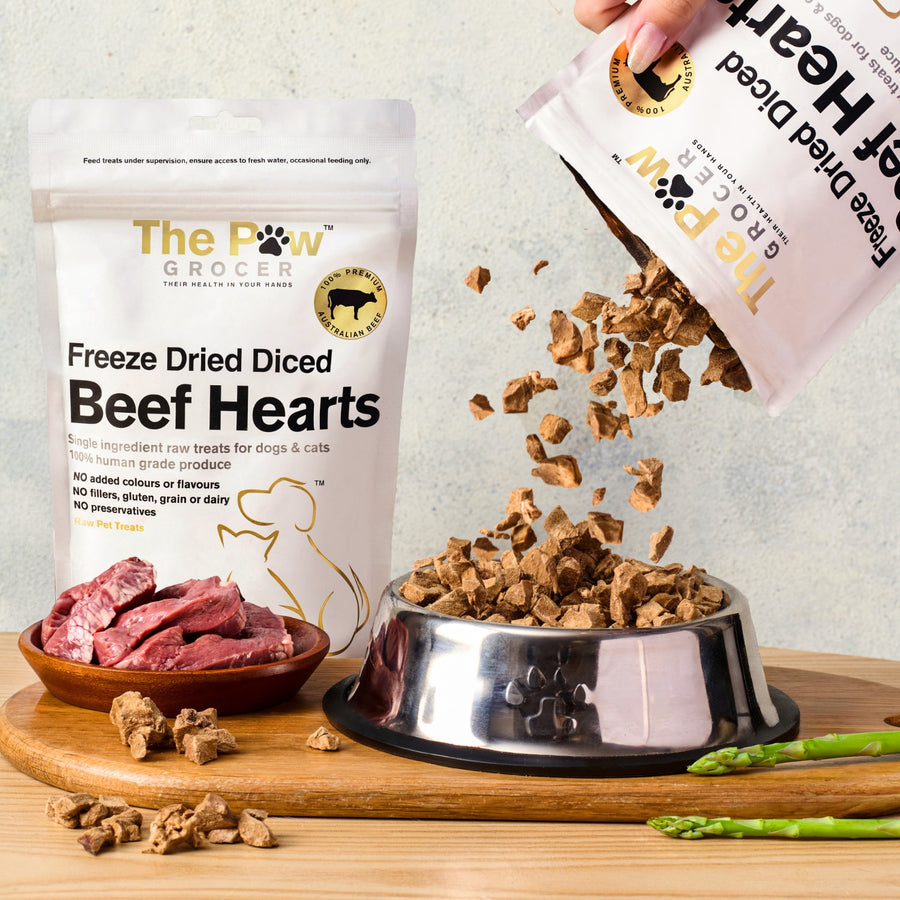 Diced Beef Hearts - 90 grams