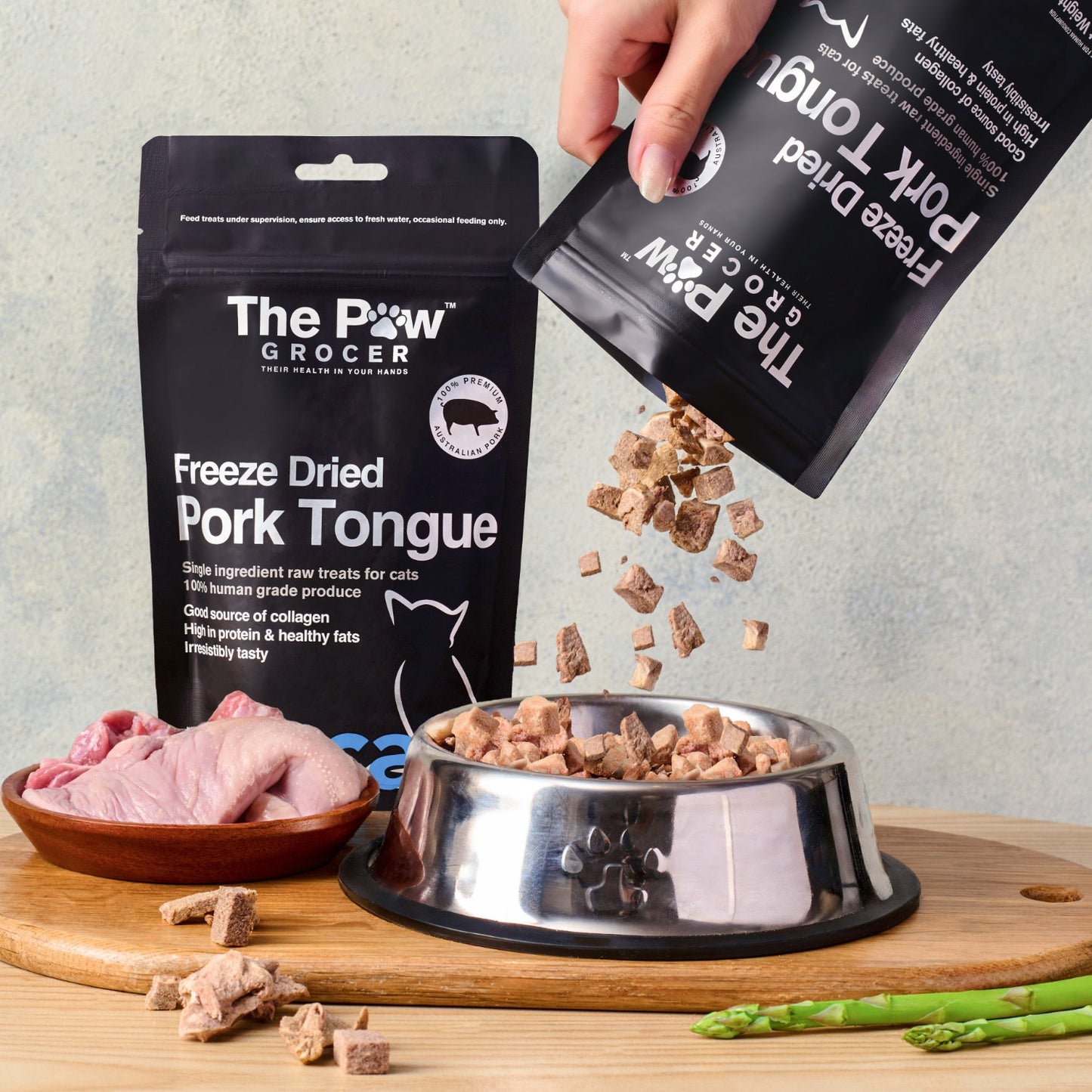 Premium Freeze-Dried Pork Tongue for Cats - 50g