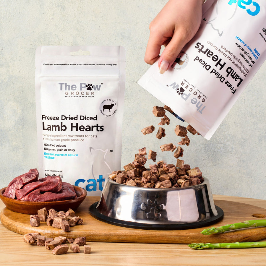 Diced Lamb Hearts - 50 grams