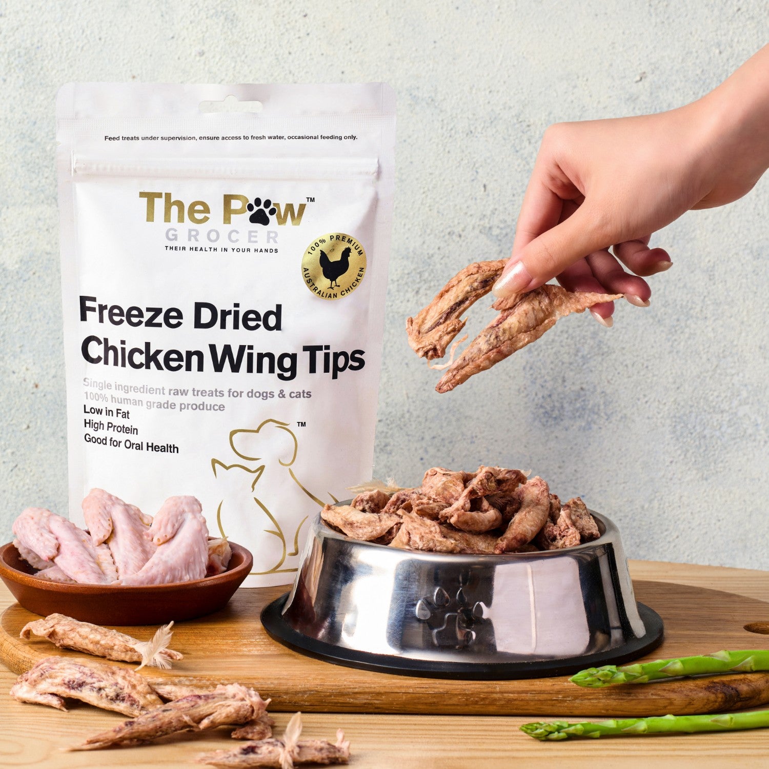 Chicken Wingtip Chicken Wing Tips - 90 grams – thepawgrocer