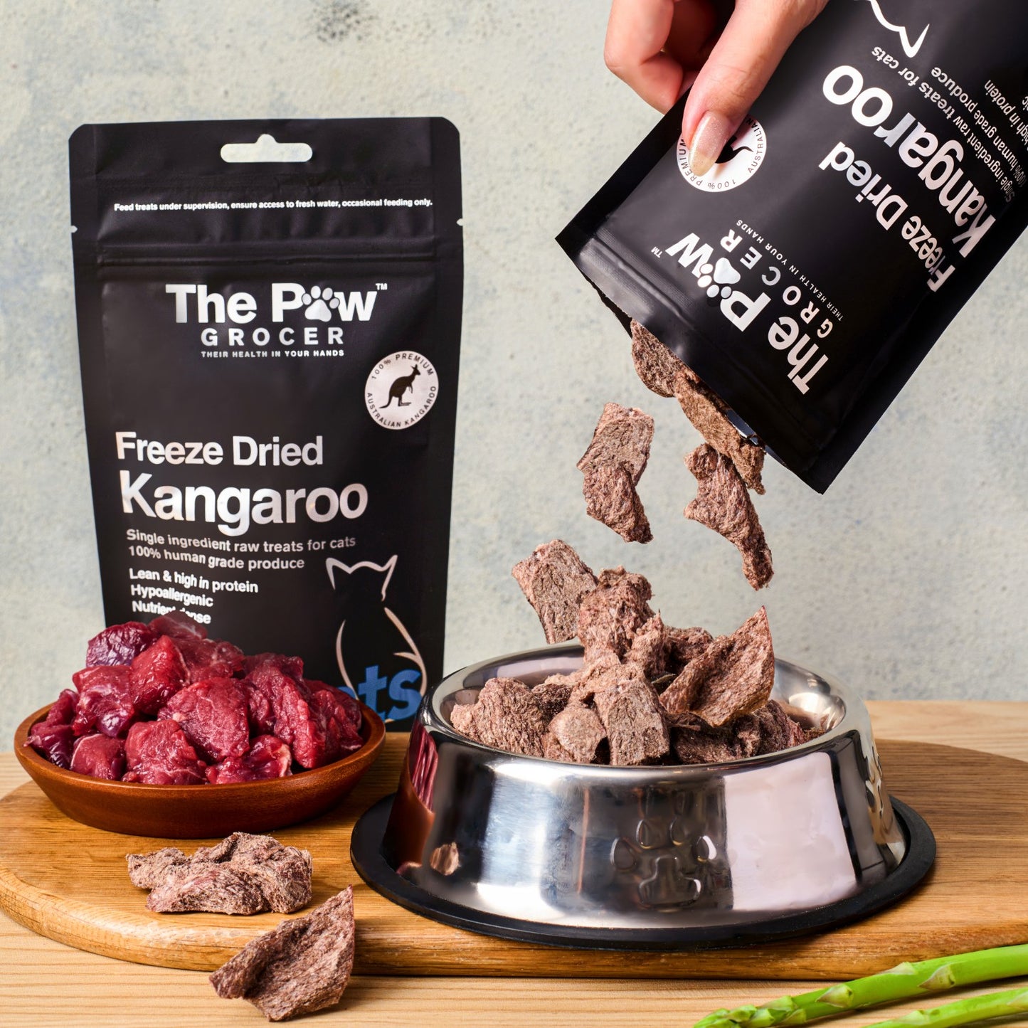 Premium Freeze-Dried Kangaroo for Cats - 50g