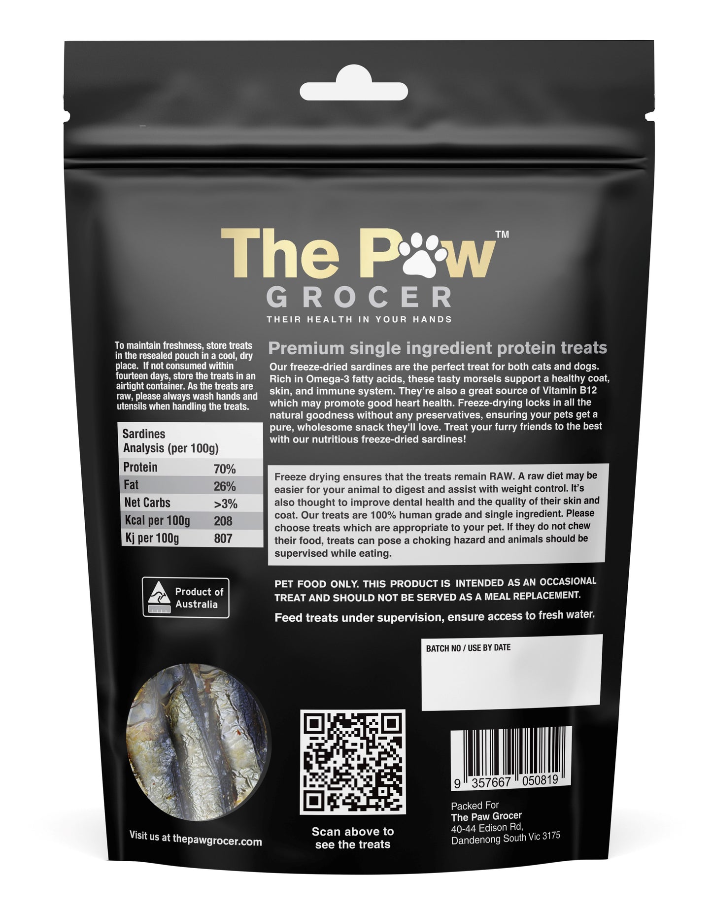 Premium Whole Sardines - 72 grams