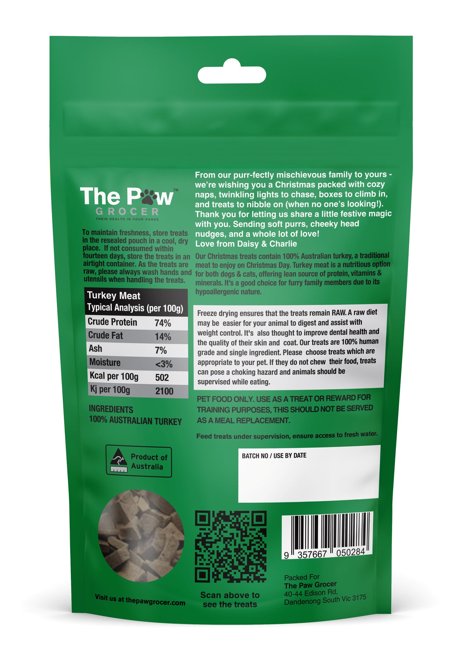 Cat Christmas - Green bag 50g