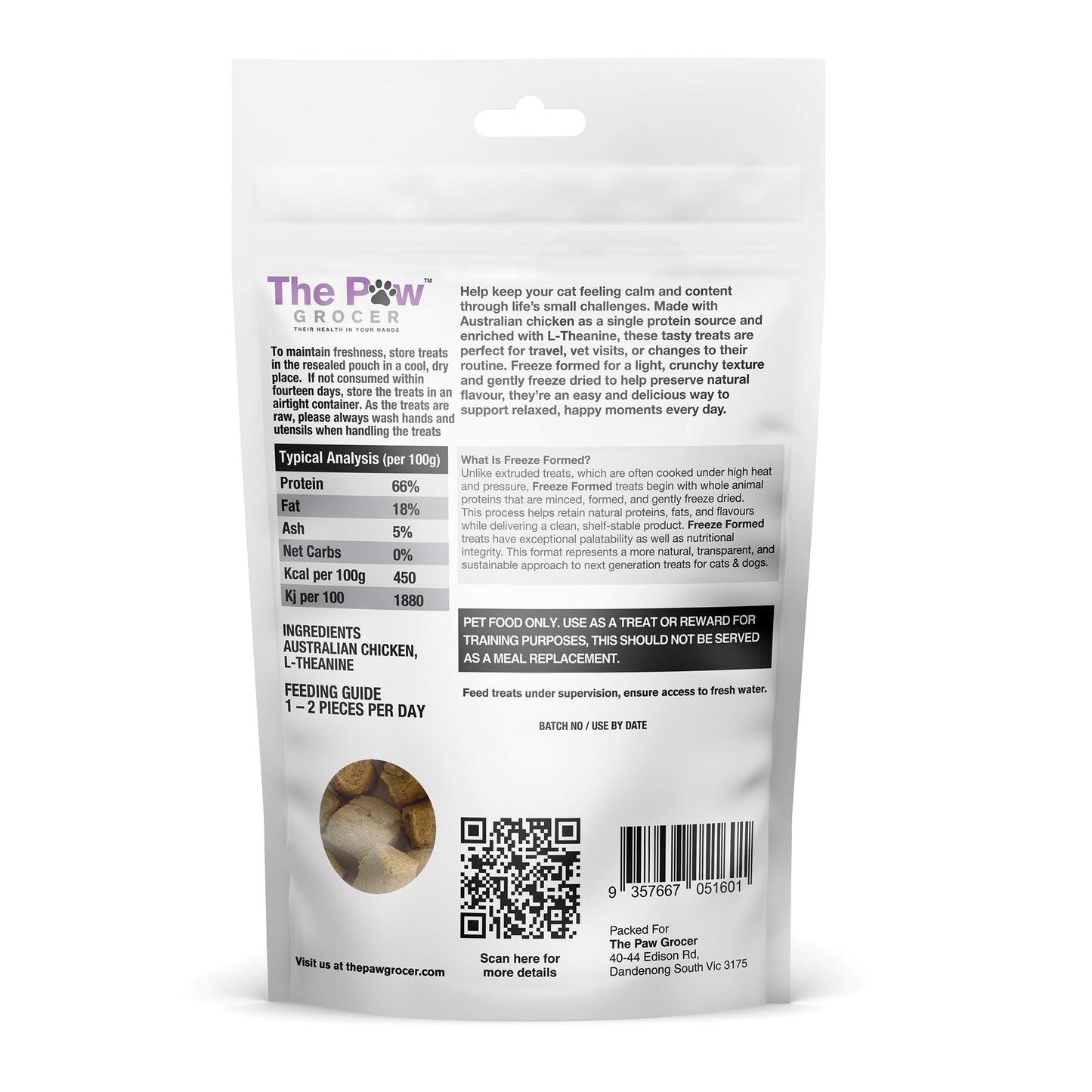 Serene Freeze Dried Treats - Cat Calming Treats 50g