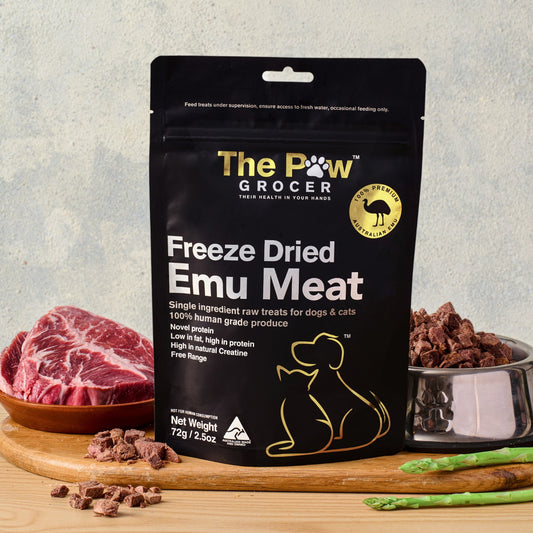 The Paw Grocer Premium Freeze-Dried Emu Meat
