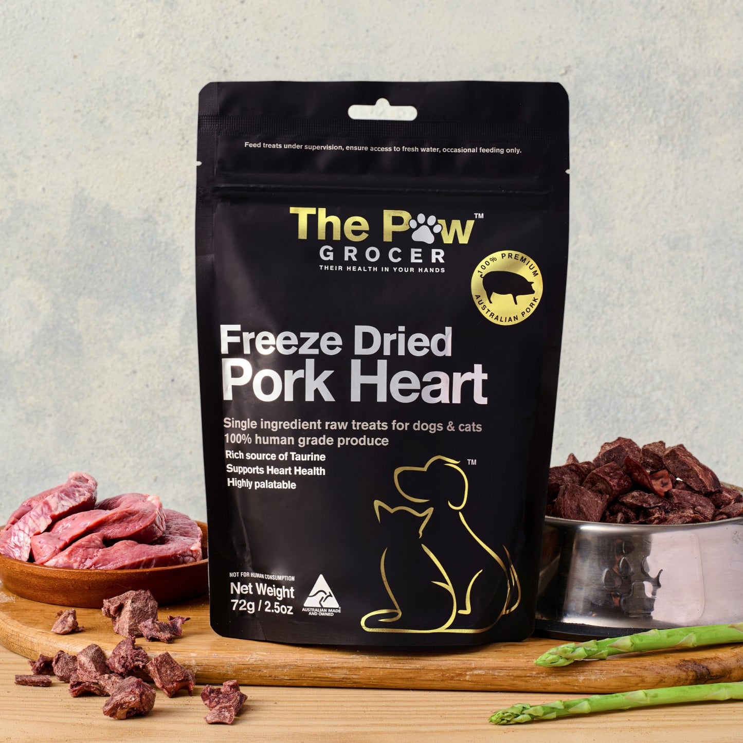 Premium Pork Hearts - 72 grams