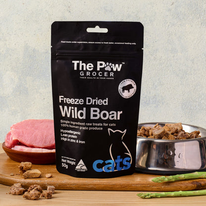 Premium Freeze-Dried Wild Boar for Cats - 50g