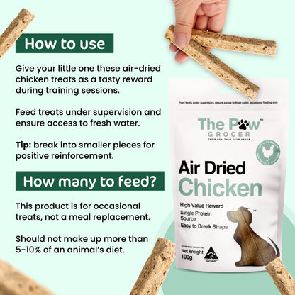 The Paw Grocer Air-Dried Chicken Instructions
