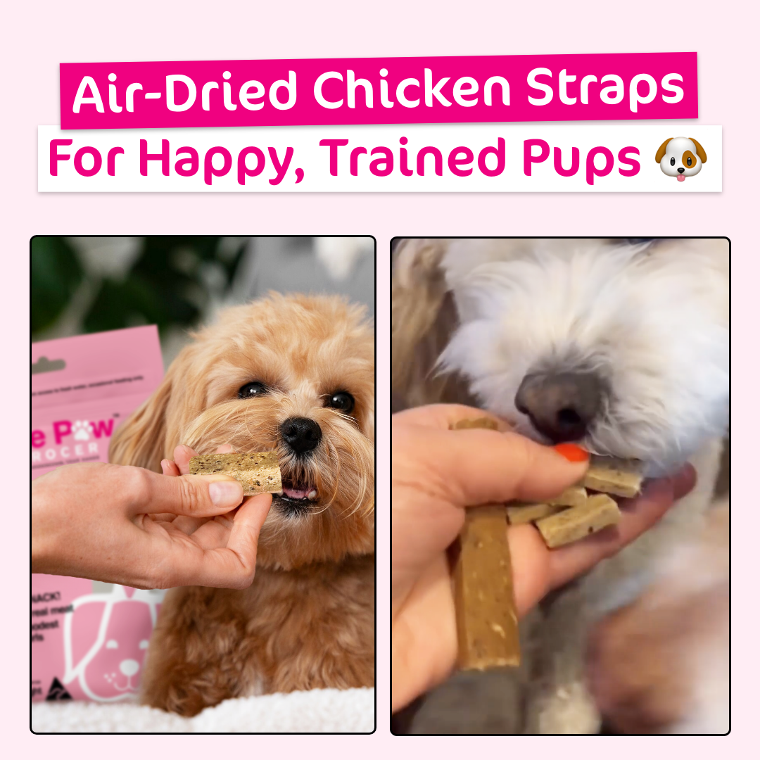 The Paw Grocer Air-Dried Chicken for Happy, Trained Puppies