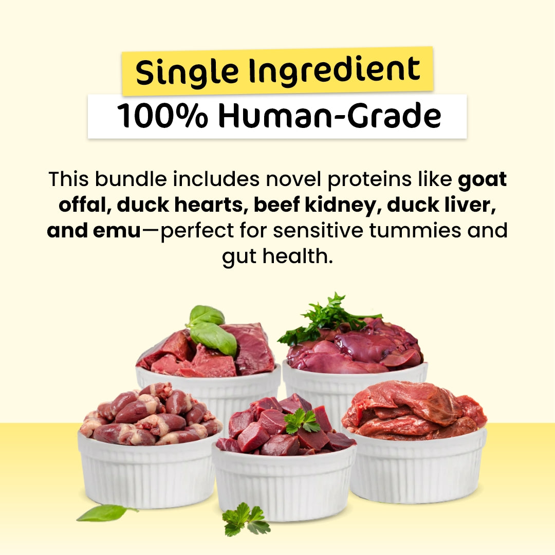 The Paw Grocer Freeze-Dried Premium Bundles for Cats (100% Human Grade)