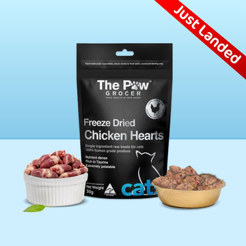 Premium Freeze-Dried Chicken Hearts for Cats - 50g