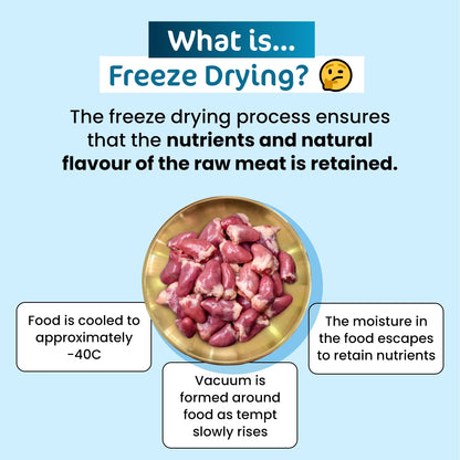 Premium Freeze-Dried Chicken Hearts for Cats - 50g