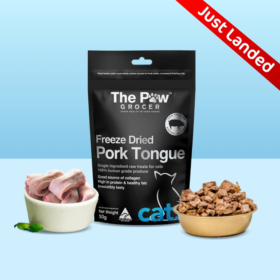 Premium Freeze-Dried Pork Tongue for Cats - 50g