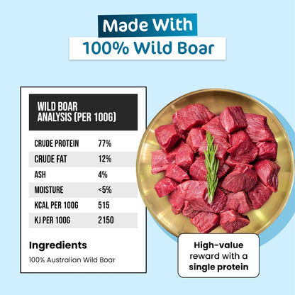 Premium Freeze-Dried Wild Boar for Cats - 50g