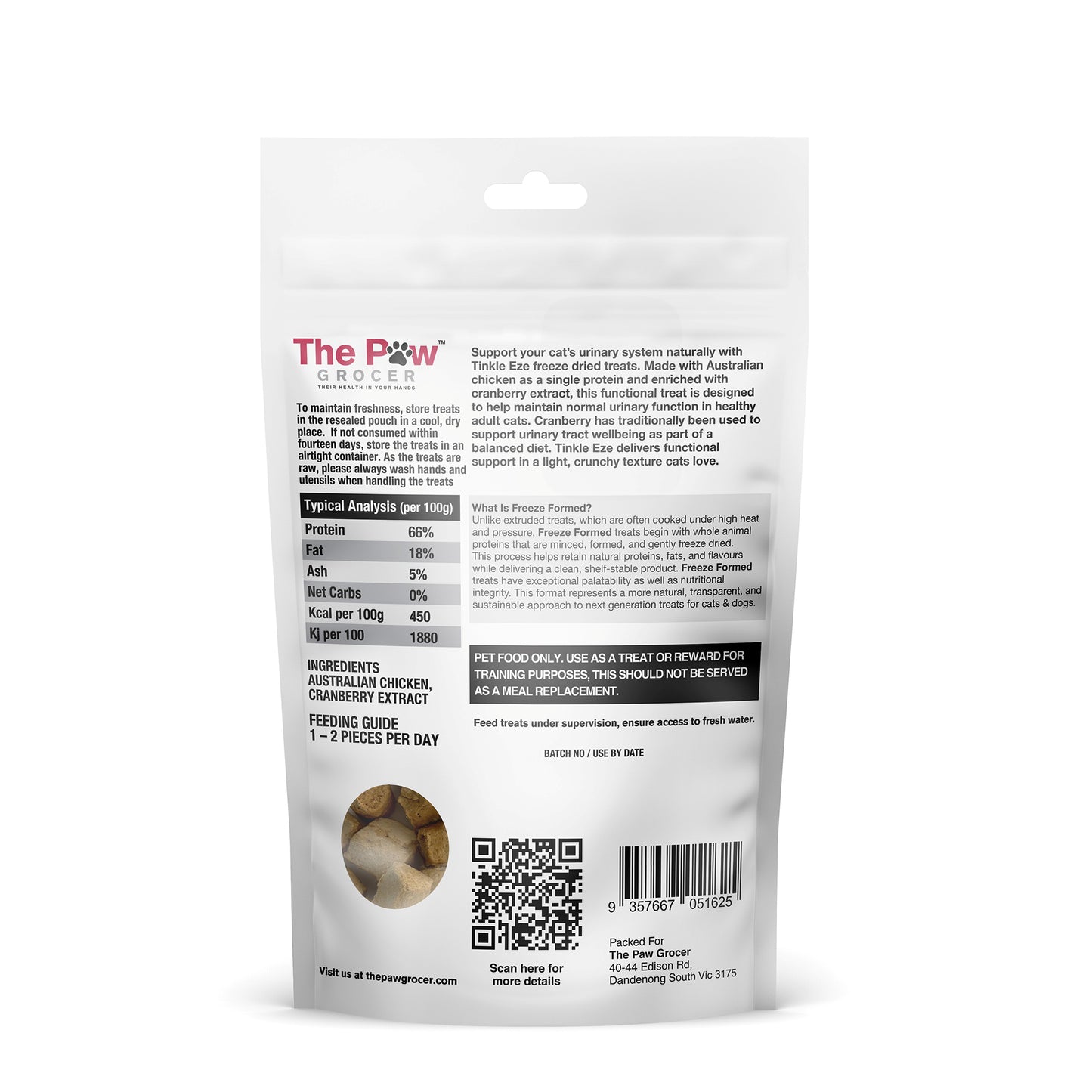 Tinkle Eze Freeze Dried Treats - Cat Urinary Support