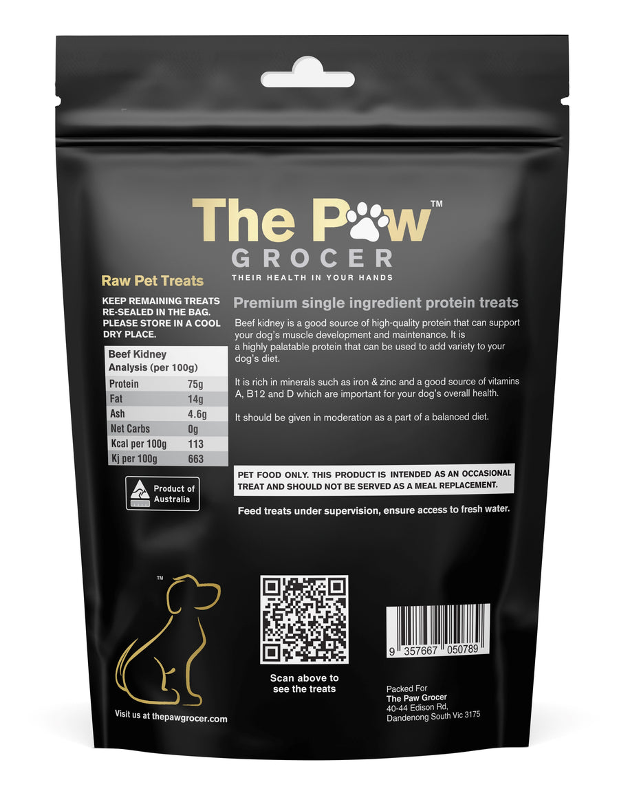 The Paw Grocer Black Label Grass Fed Beef Kidney