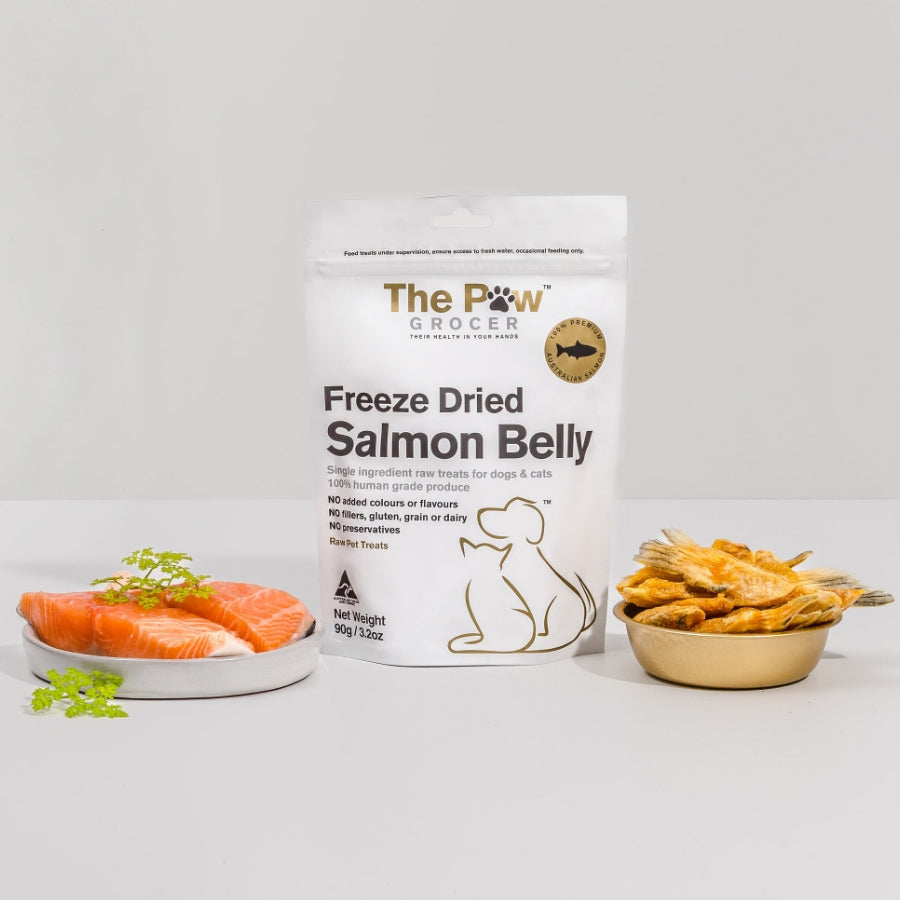The Paw Grocer Freeze Dried Salmon Bellies 90 grams thepawgrocer